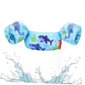 Swim Vest for Kids, Toddler Pool Floaties Fit A Blue Shark for kids 20-50 lbs - Picture 1 of 7