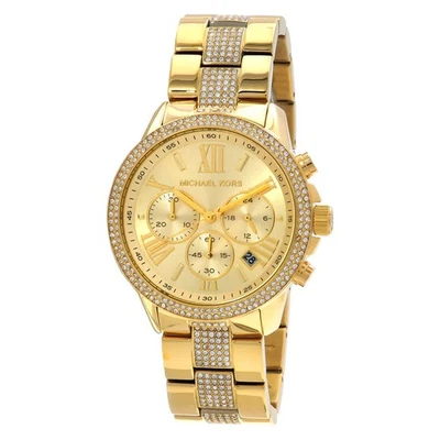 Michael Kors Brynn Chronograph Quartz Crystal Gold Dial Ladies Watch MK7504 - image 1 of 4