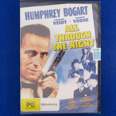 All Through The Night - Brand New - Humphrey Bogart - DVD - Region 4 - Fast Post - image 1 of 2