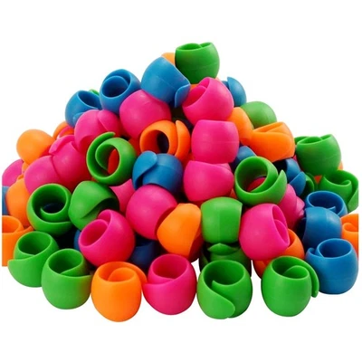 100pcs Thread Spool Savers - Flexible Silicone Huggers for Embroidery & Sewing - Image 1 of 4