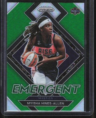 2022-23 Panini Prizm WNBA Emergent Green Myisha Hines-Allen Washington Mystics - Image 1 of 2
