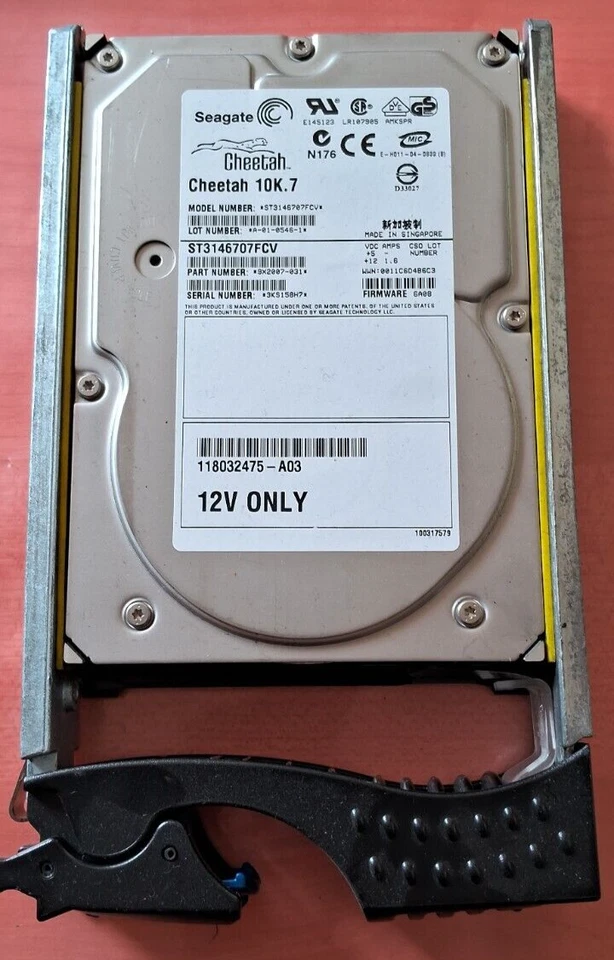 EMC (005048531) 146GB 3.5" Fibre Channel 10K RPM HDD - Image 1 of 1