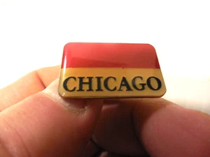 City of Chicago Travel Souvenir Lapel Pin Illinois USA Vintage pin - Picture 1 of 4