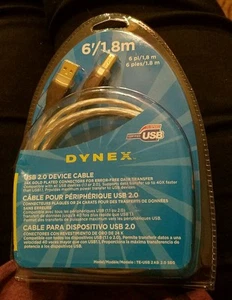 Dynex, USB 2.0 Gerätekabel, 6'/1,8m - Neu in Verpackung Dynex - Bild 1 von 3