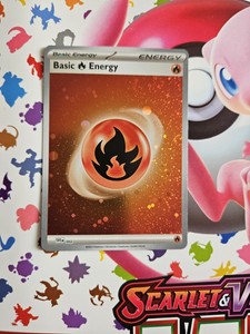 Basic Fire Energy SVE EN 002 HOLO Scarlet & Violet 151 Pokemon TCG