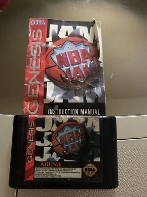 NBA Jam T.E. Tournament Edition (Sega Genesis, 1994) With Manual & Tested - Image 1 of 2