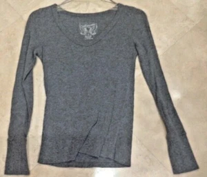 AEROPOSTALE GIRLS GRAY LONG SLEEVES  SIZE LARGE 100% COTTON NEW - Picture 1 of 2