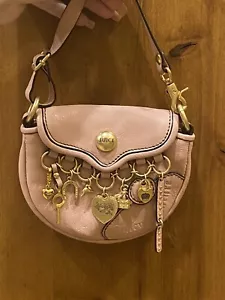 Y2K Juicy Couture Mini rosa bezaubert Leder Handtasche - Bild 1 von 5