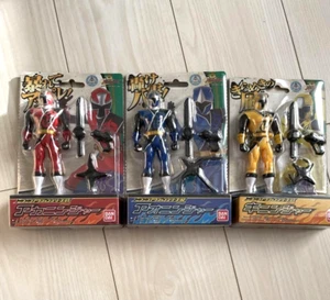 Power Rangers Ninja Steel Ninninger Action Figure Red Blue Yellow BANDAI w/BOX - Picture 1 of 2