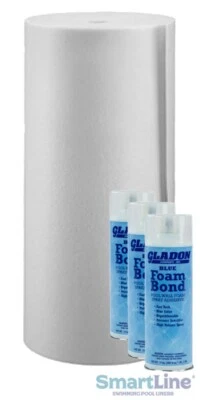 SMARTLINE® AG100 Above Ground 100' Wall Foam For 16 x 32 Oval Liner Swimming Pools w/ Spray