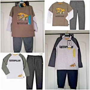 NEW Caterpillar Kids' Boy's 2-piece Set, Gray, Size: 4T &5T - Picture 1 of 32
