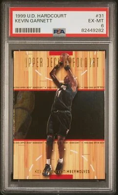1999 UPPER DECK HARDCOURT #31 KEVIN GARNETT PSA 6 - Image 1 of 2