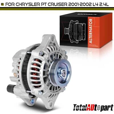 Alternador para Chrysler PT Cruiser 2001-2002 2.4L 120A 12V CW polea de 4 ranuras Foto 1 de 4