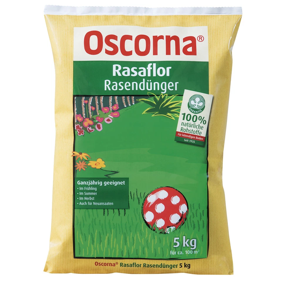 Oscorna Rasaflor Rasendünger 5kg  (3,96/kg) - Bild 1 von 1