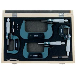 Quality 4PC Metric 0-25-50-100mm Precision Outside Micrometer Set 0.01mm Grad - Picture 1 of 4