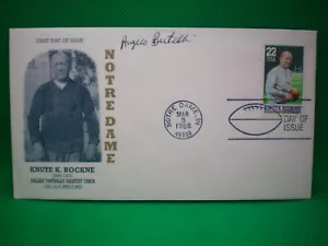 ANGELO BERTELLI signed Autogramm First Day Cover HALL OF FAME - Bild 1 von 1