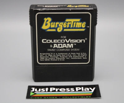 BurgerTime ColecoVision & Adam Cartridge 1982 Data East Platform Game Cart Only - Image 1 of 4