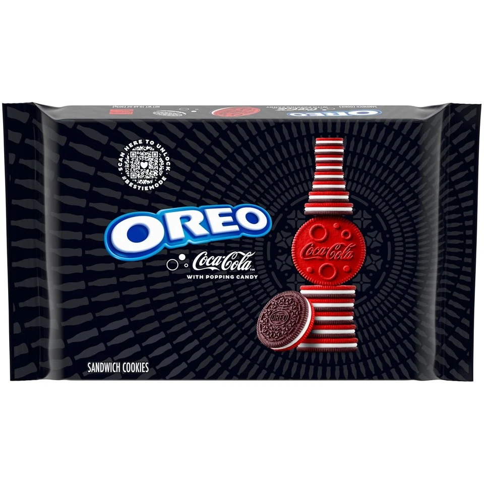 () Oreo Coca-Cola Flavord Sandwich Cookies Popping Candy Limited Edition