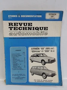 Citroen GS 1015 GSpecial GSX - Zeitschrift Automobile Technique - Bild 1 von 1