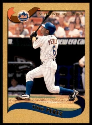 2002 Topps Gold Timo Perez 0992/2002 New York Mets #601 - Image 1 of 2