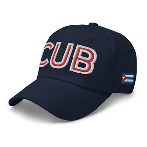 Baseballmütze Kappe Kuba Nationalflagge Retro CUB Fußball Papa - Bild 1 von 13