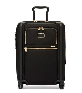NEW Tumi ALPHA CONTINENTAL DUAL ACCESS 4 Wheel Carry-On Suit Case - BLACK GOLD - Picture 1 of 7
