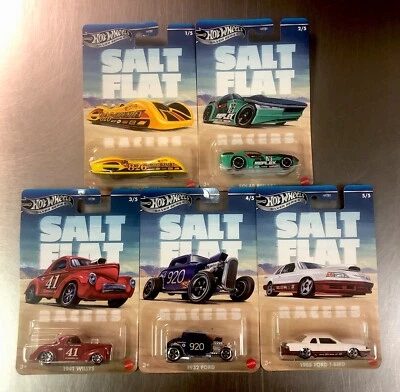 HOT WHEELS 2025 SALT FLAT SILVER SERIES ( SET OF 5 ) 1988 FORD FREE SHIPPING - Image 1 of 4