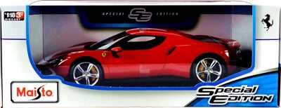 MAISTO 1: 18 模型车特别版法拉利 296 GTB Asseto Fiorano 🟟� 红色 — 第 1/4 张图片