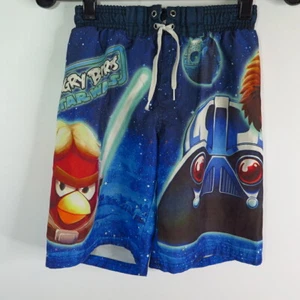 Star Wars Angry Birds Boys' Blue Swim Trunks Mesh Lining SIZE M - Picture 1 of 5