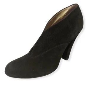 MARC JACOBS Suede Black Booties Made In Italy Sz 39 Euro (US 8) Shoes Heels - Picture 1 of 12