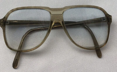 Винтажная бифокальная оправа для очков UNIVIS 140 мм США пластик квадратная серая зеленая - Изображение 1 из 4