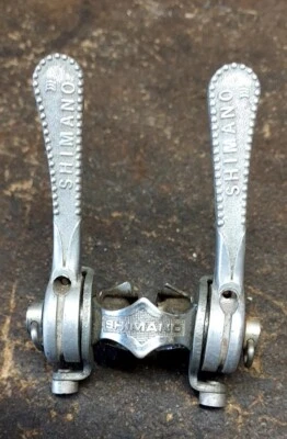Vintage Shimano 5sp Road Bike Downtube Friction Shifters 28.6mm Clamp Japan - Image 1 of 4