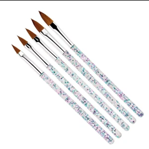 5x pcs set  2#/4#/6#/8#/10# Sable Brush Pen Acrylic Nail Art Builder USA SELLER - Picture 1 of 6