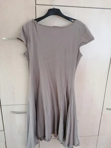 OUI Damen Kleid in Farbe grau, Streifen, Gr. 42, Baumwolle gut - Bild 1 von 4