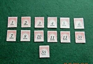 US Postage Due Assorted Stamps Lot VF NH OG purchased on release at USPO