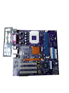 SIS SIS-741GX-M Motherboard & I/O Shield tested working good - Picture 1 of 4