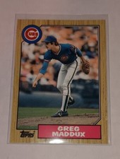 1987 Topps Tiffany Chicago Cubs Greg Maddux Rookie Card #70T