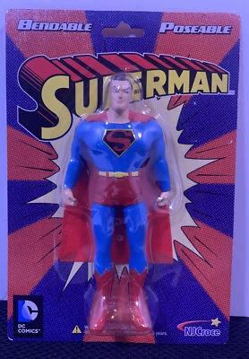 Figura de Superman Posable Flexible Warner Brothers DC Comics NJCroce Foto 1 de 4