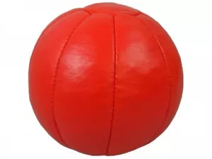 Medizinball Echtleder 3kg rot - Bild 1 von 1