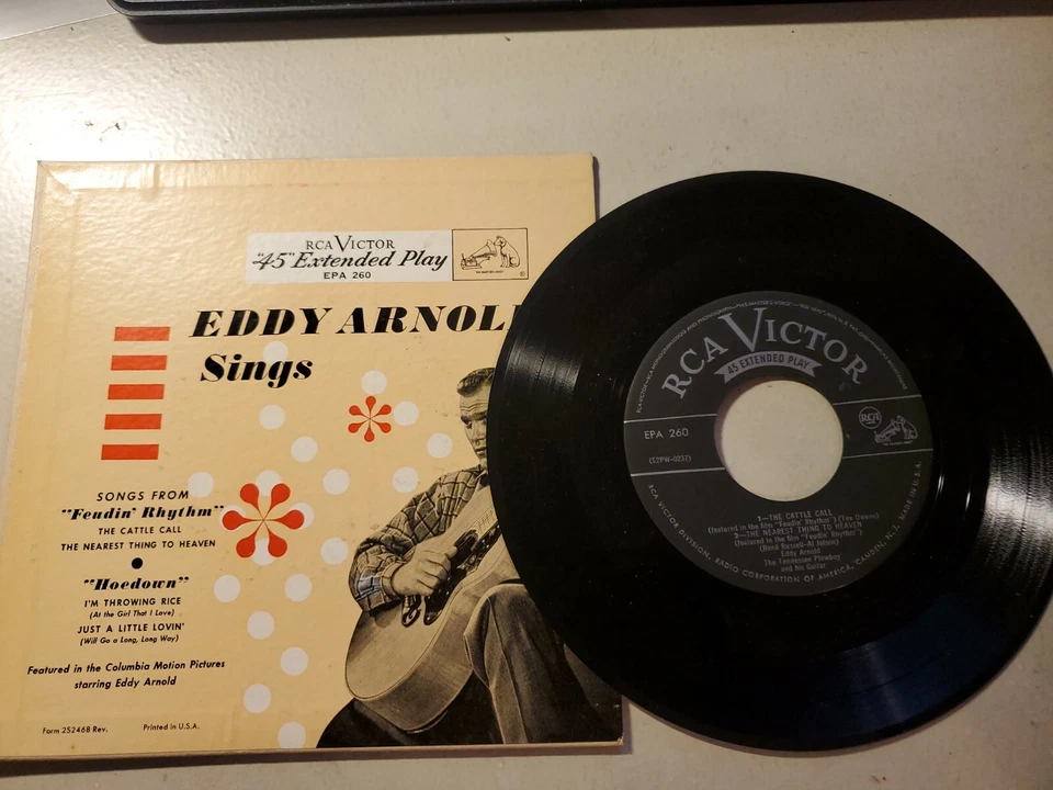 EDDY ARNOLD SINGS 45 extended play 7" 4 song ep RCA VICTOR EPA 260 w760 - Image 1 of 1