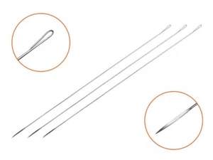 3 x Ködernadel 18cm Wurmnadel Boilienadel Köderfischnadel Wattwurm Nadel - Bild 1 von 2