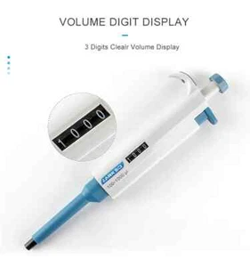 Laboratory Pipette Adjustable Channel Digital Micropipette With Pipettor Tip New - Picture 1 of 10
