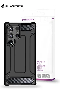 Samsung S25 S24 Plus Ultra Shock Proof Heavy Duty Carbon Rugged Case Blacktech - Picture 1 of 10