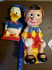 Vintage Donald Duck And Pinocchio Banks