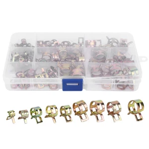 80 x fascette stringitubo a molla orecchio fascette stringitubo assortimento set 6-15 mm morsetto per tubo - Foto 1 di 13