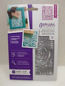 Crafters Companion ~Gemini ~'THORN SWIRLS' ~Create-A-Card ~4.2x5.5" ~1pc Die - Picture 1 of 6