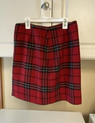 Minifalda a cuadros para mujer Tailor B. rojo musgo, negra y gris talla 6 Foto 1 de 3