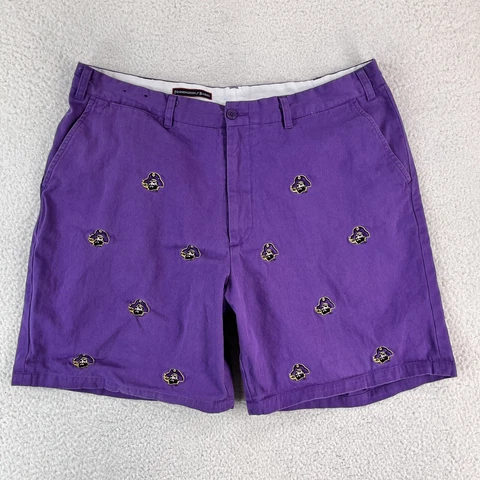 East Carolina Pirates Shorts Mens 40 38x8 Purple Stadium Pants Pennington Bailes Cover