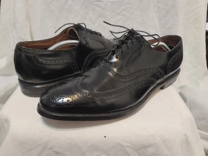 Allen Edmonds Lloyd Wingtip Shoes Black Sz 13 B - Picture 1 of 11