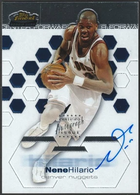 Nene Hilario 2002-03 Topps Finest RC Rookie Autograph Auto /999 #172 Nuggets 🔥 - Image 1 of 2